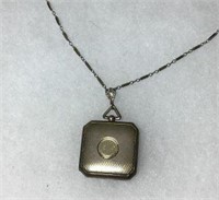 Sterling Necklace & Locket w/ Photos
