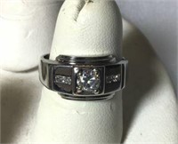 Art Deco 14kt White Gold Diamond Ring