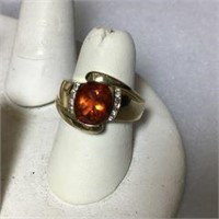 14kt Yellow Gold Ring w/ Large Citrine Gem