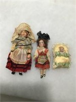 Early Bisque & Porcelain Dolls (3)
