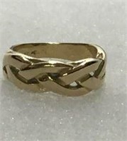 14kt Yellow Gold Braided Ring