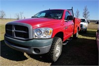 '05 Dodge 2500 Red 4x4 w/ Tool Box Bed