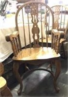 Vintage Oak Windsor Arm Chairs