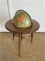 Vintage Wood Replogle Relief Globe