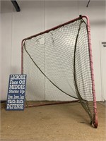 Used Brine Lacrosse Net W/ Lacrosse Poster