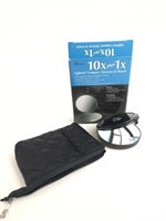 10x Lighted Compact, Tweezer & Pouch