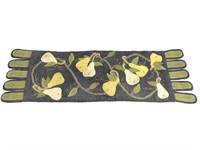 Hand Stitched Pear Theme Table Runner