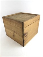 Hinged Wooden Box 13.5" x 13.5" x 11.25" H
