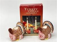 Ceramic Turkey Candleholders