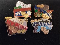 South Dakota Wyoming New Mexico Montana pendants