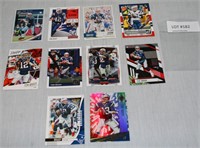 10 DIFFERENT PANINI & TOPPS TOM BRADY CARDS