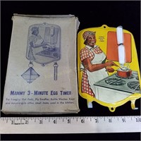 Vintage Mammy 3-Minute Egg Timer w/Original Box