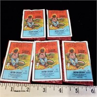 (5) Vintage Dixie Boy Flashlight Crackers