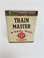 "Train Master" Vintage Cigar Tin