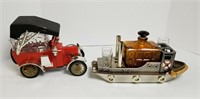 Lot Of 2 Neat Decanter Vehicles