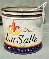 "Doux LaSalle" Round Tobacco Tin