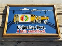 "Chihuahua" Framed Beer Mirror