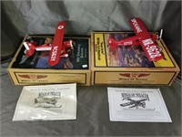 2 Texaco Wings Of Texaco Diecast Airplanes In Box