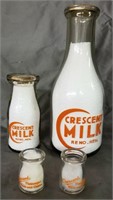 "Crescent" Reno Nevada Milk Bottle Collection