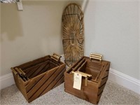 CRATES & TOWEL HOLDER