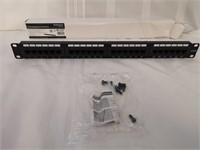 24 Port 1U Rackmount Cat 6 Patch Panel