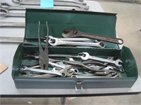 gray toolbox w/ misc tools