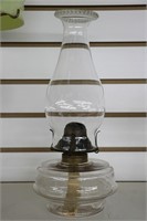 L&L CO OIL LAMP WITH SHADE 13"