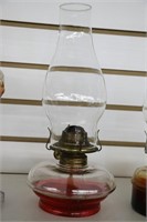 EAGLE OIL LAMP WITH SHADE 12"