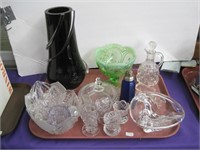 artglass vase, toothpick holders etc.