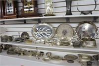LOT OF SILVER PLATE ITEMS