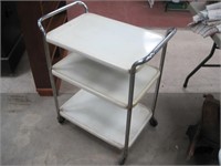vintage 3 tier kitchen cart 28" x 16"