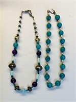Two Turquoise Beaded Necklaces