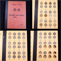 Complete Jefferson Nickel  Book 1938-1959 62 coins