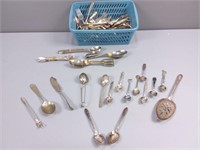Vintage Selection Of Silver Spoons & Utensils