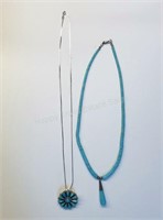 Turquoise & Silver Necklaces