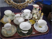 cups and saucers, french creamer etc