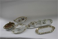 LOT OF NIPPON SERVING PLATTERS, DISHES AND