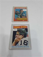 George Blanda & Lance Alworth Football Cards