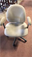 Gray office chair needs cleaned