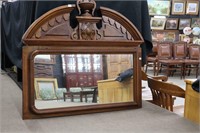 CARVED WOODEN MIRROR 42X40