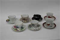 LOT OF 7 ASSORTED CUPS AND SAUCERS