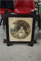 FRAMED LITTLE GOODY TWO SHOES PRINT 30X32