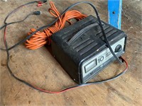 Battery charger and extension cord