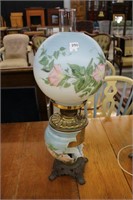GONE WITH THE WIND PAINTED LAMP 24" BOTTOM IS