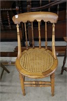 CANE SEAT ANTIQUE DINER CHAIR