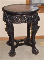 Victorian Black Forest style marble top table