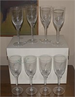 Lalique French Crystal ANGE Verres Champs glasses