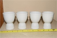 Set of 4 Made in France porcelain egg cups