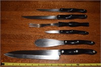 8 piece CUTCO knives set incl block