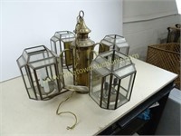 Vintage Hanging Wired Light Fixture